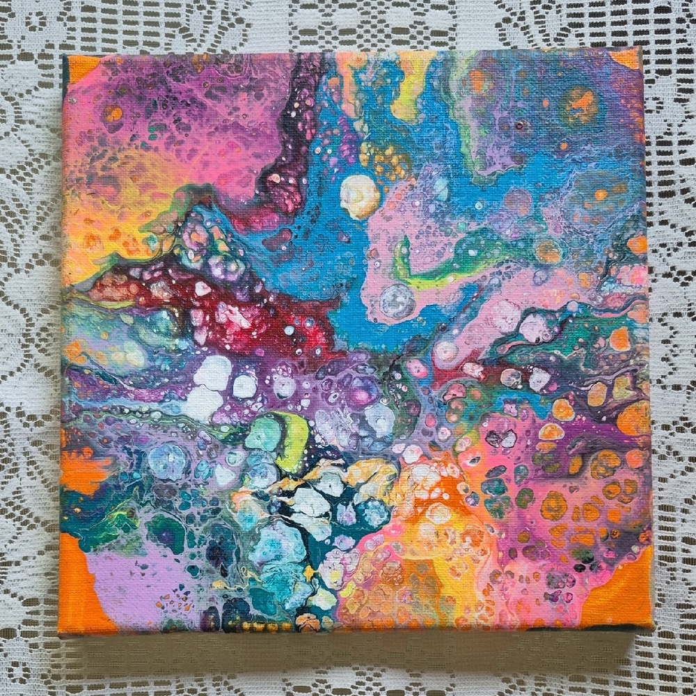 "Creation" Abstract Acrylic On Canvas By ME~ ESKIMO JO